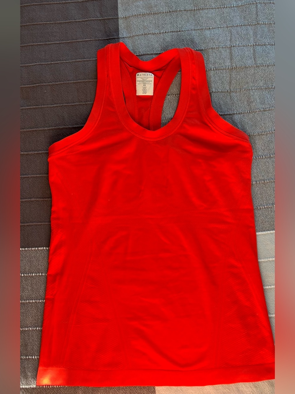 Athleta Bright Red Racerback Performance Tank, size xs-s